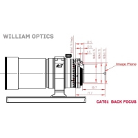 Apochromatický refraktor William Optics 51/250 RedCat 51 OTA