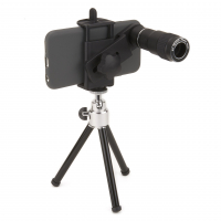 Monokulár Carson HookUpz™ Digiscoping Smartphone Adapter, 6x18mm Telephoto Lens Monocular,Tripod