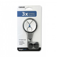 Zvětšovací sklo Carson MagniLook™ 3x Pendant Magnifier, 6x Spot Lens, Neck Cord