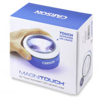 Zvětšovací sklo Carson MagniTouch™ 3x Power Touch Activated LED Lighted Stand Loupe Magnifier, Focusable Glass Lens
