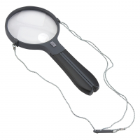 Zvětšovací sklo Carson SplitHandle™ 2x HandHeld/Hands-Free Acrylic Lens Magnifier/3.5x Spots Lens/Neck Strap