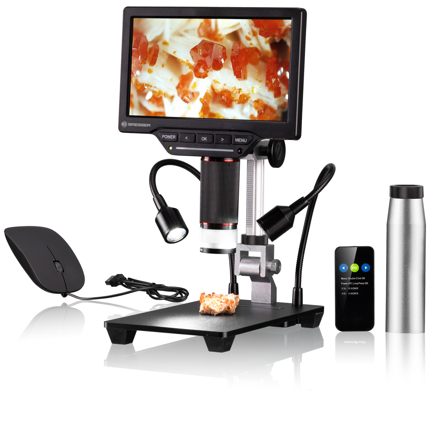 Mikroskop Bresser WiFi 1080P Digital 2L LCD 2x-44x