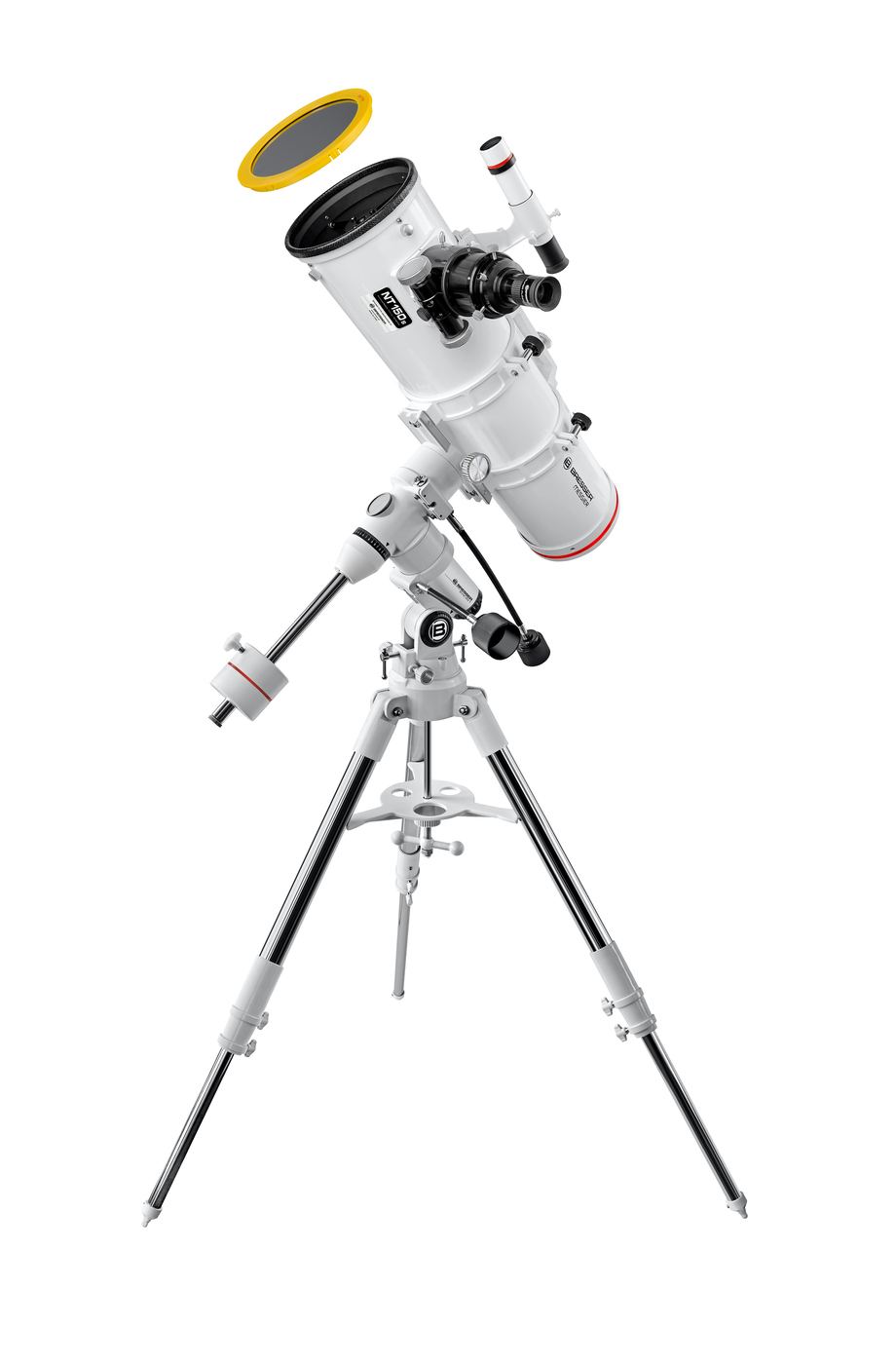 Hvězdářský dalekohled Bresser NT 150/750 Messier Hexafoc EXOS-1 + Sluneční filt